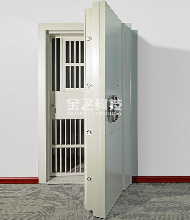 优质钢单开金库门
